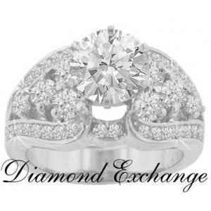 2.35 Ct Women's Round Cut Diamond Engagement Ring